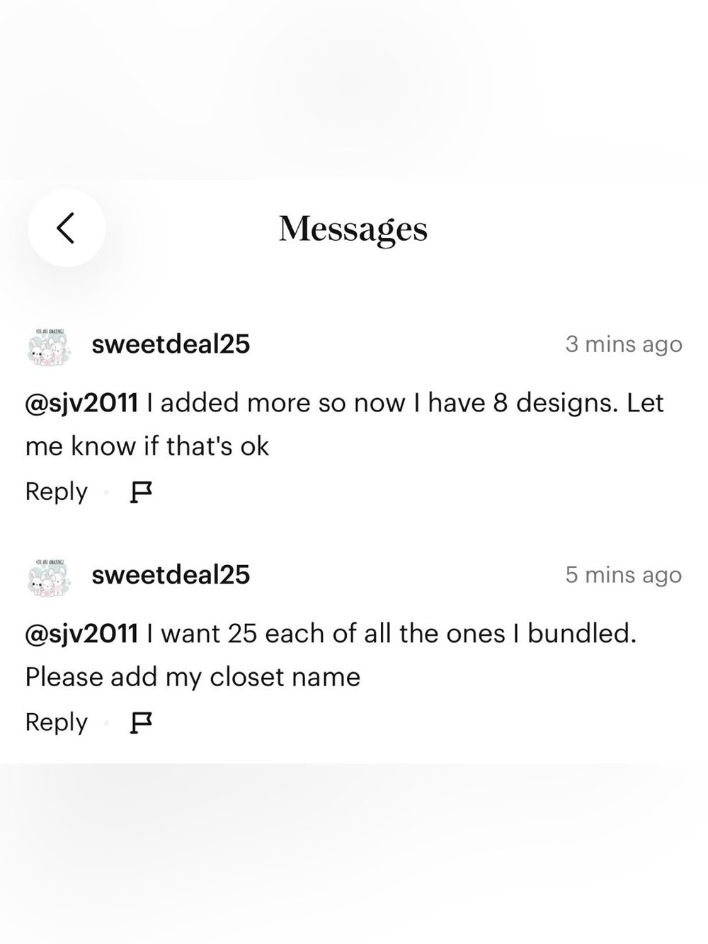 Sweetdeal25 custom sticker order - Picture 4 of 4